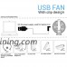 ACEHE 7-Inch Clip on Fan USB Powered Operated Desktop Cooling Fans Portable Table Fan Combo 360 Degree Rotatable Mini Desk Clip Fan Personal Fan - White - B072XDDRQH